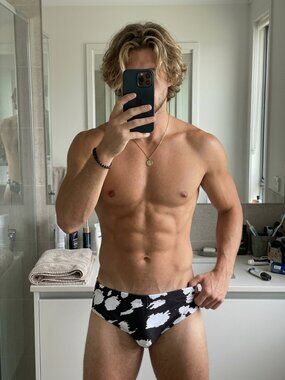 Danny Miami Men's Black Speedo Swim Brief Bikini Swimwear Size Small